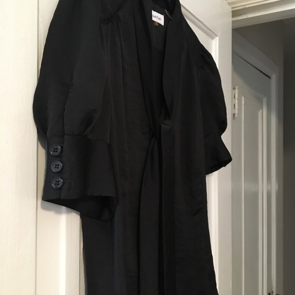 Calvin Klein short sleeve tie-neck blouse - Picture 3 of 4